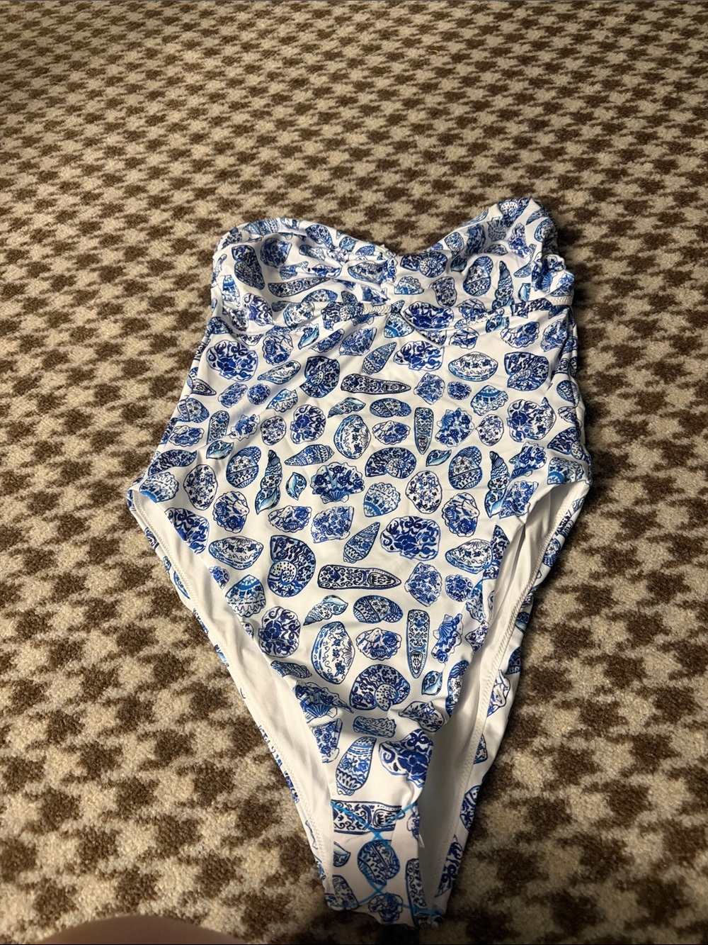 WOMENS Blue Floral One-Piece Swimsuit - ASOS
